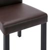 vidaXL Chaises &agrave; manger lot de 2 marron similicuir