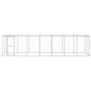 vidaXL Chenil ext&eacute;rieur Acier galvanis&eacute; avec toit 16,94 m&sup2;