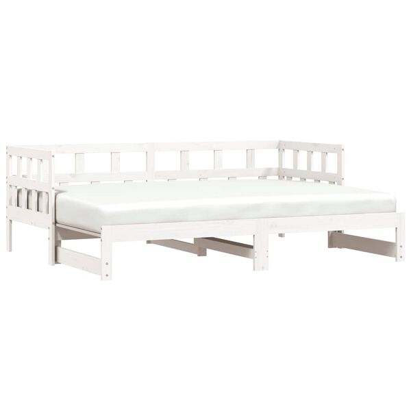 vidaXL Lit de jour et lit gigogne sans matelas 90x190 cm bois massif