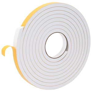 vidaXL Ruban adh&eacute;sif en mousse 10 pc Blanc 15mm x 5m Mousse CR