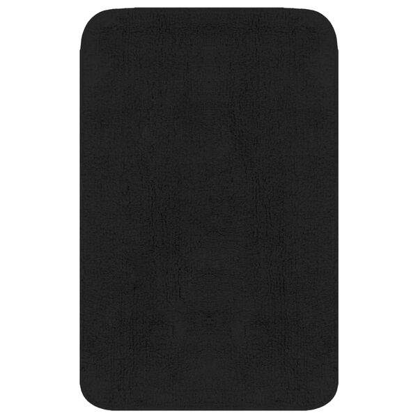 vidaXL Tapis de salle de bain 2 pcs Tissu Anthracite