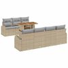 vidaXL Ensemble de canap&eacute; de jardin 8 pc beige et gris clair