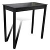 Set de 1 table de bar et 4 tabourets noir