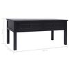 vidaXL Table basse Noir 100x50x45 cm Bois