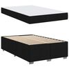 vidaXL Cadre de lit avec matelas Noir 120 x 200 cm tissu