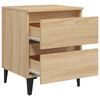 vidaXL Tables de chevet 2 pcs chêne sonoma 40x35x50 cm bois ingénierie