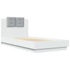 vidaXL Cadre de lit sans matelas blanc 75x190 cm