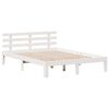 vidaXL Lit biblioth&egrave;que sans matelas blanc 140x190 cm bois pin massif
