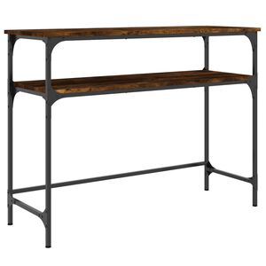 vidaXL Table console ch&ecirc;ne fum&eacute; 100x35,5x75 cm bois d'ing&eacute;nierie