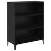 vidaXL Buffet Ch&ecirc;ne noir 69,5 x 32,5 x 90 cm Bois d'ing&eacute;nierie
