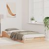 vidaXL Cadre de lit Marron 100 x 220 cm Pin massif
