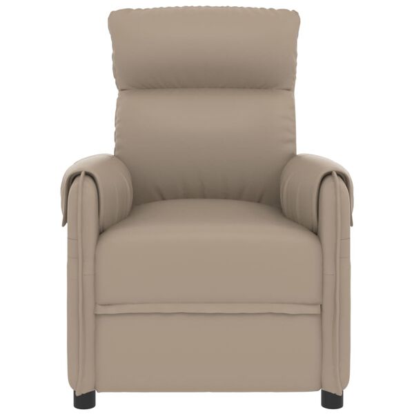 vidaXL Fauteuil de massage électrique Cappuccino Similicuir