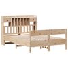vidaXL Lit biblioth&egrave;que sans matelas 135x190 cm bois de pin massif