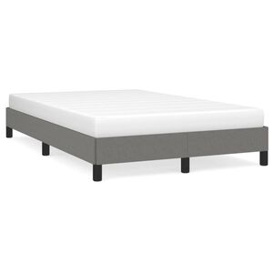 vidaXL Cadre de lit sans matelas gris fonc&eacute; 120x190 cm tissu
