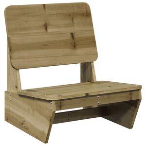 vidaXL Chaise de jardin 60x64x70,5 cm bois de pin impr&eacute;gn&eacute;