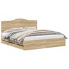 vidaXL Cadre de lit Ch&ecirc;ne Sonoma 180 x 200 cm Bois Ing&eacute;nierie