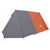 vidaXL Tente de camping 3 personnes gris et orange imperméable