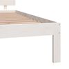 vidaXL Cadre de lit sans matelas blanc bois massif de pin 200x200 cm