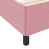 vidaXL Cadre de lit avec matelas Rose 180 x 200 cm tissu