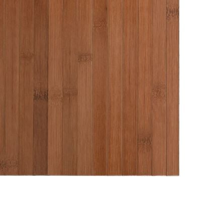 vidaXL Tapis rectangulaire marron 100x500 cm bambou