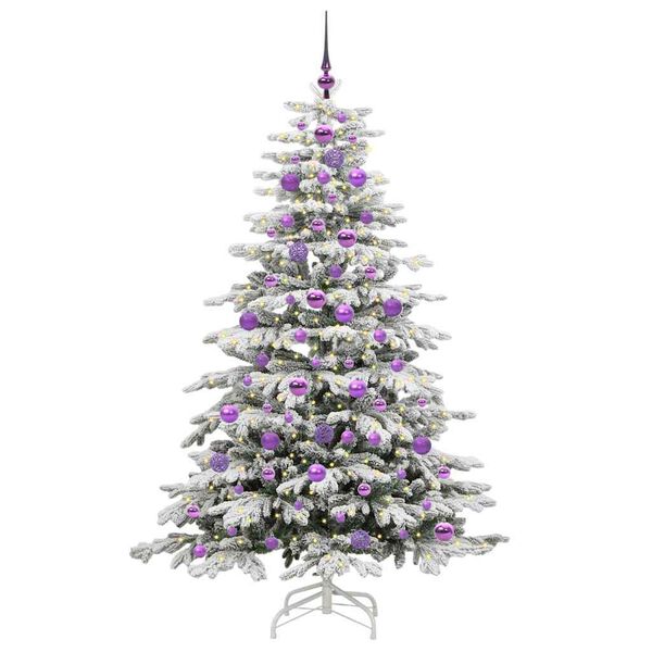 vidaXL Sapin de No&euml;l Artificiel &agrave; Branches Articul&eacute;es Blanc 180 cm