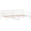 vidaXL Lit de jour avec toit sans matelas blanc 80x200 cm bois massif