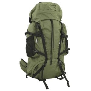 vidaXL Sac &agrave; dos de randonn&eacute;e vert arm&eacute;e 60 L tissu oxford