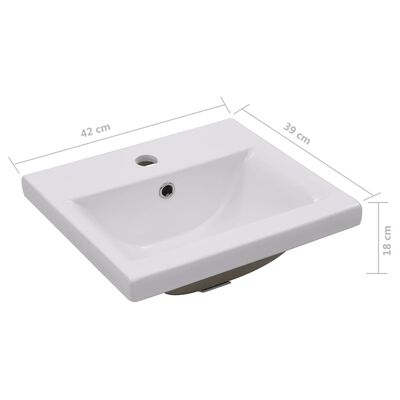 vidaXL Armoire d'évier avec lavabo intégré Gris béton Aggloméré