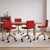 vidaXL Chaises &agrave; manger pivotantes lot de 4 rouge bordeaux velours