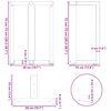 vidaXL Pieds de table &agrave; manger en T 2 pi&egrave;ces Blanc 50 x 35 x (72-73) cm Acier