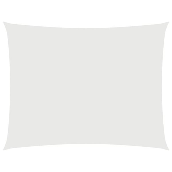 vidaXL Voile de parasol tissu oxford rectangulaire 4x5 m blanc