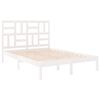 vidaXL Cadre de lit sans matelas blanc bois massif 150x200 cm