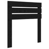 vidaXL Cadre de lit avec t&ecirc;te de lit Noir 75 x 190 cm Pin massif