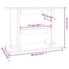 vidaXL Support pour aquarium blanc 80x35x60 cm bois d'ingénierie