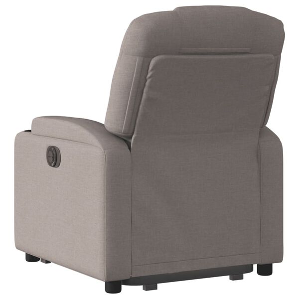vidaXL Fauteuil inclinable taupe tissu