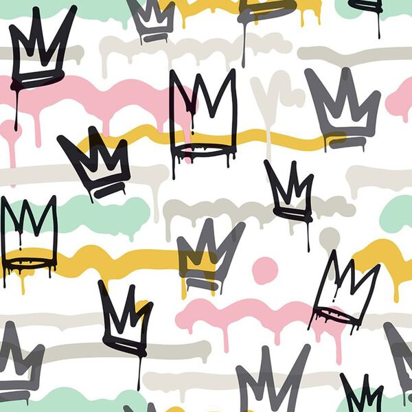 Noordwand Papier peint Friends & Coffee Sith Graffity and Crowns