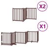 vidaXL Barri&egrave;re pour chien porte pliable 12 panneaux bois de peuplier
