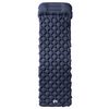 vidaXL Matelas de camping gonflable avec oreiller 1 personne gris