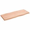 vidaXL Dessus de table bois massif trait&eacute; bordure assortie