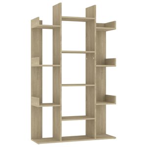vidaXL Biblioth&egrave;que Ch&ecirc;ne Sonoma 86x25,5x140 cm Bois d&rsquo;ing&eacute;nierie