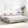 vidaXL Cadre de lit sans matelas gris b&eacute;ton 200x200 cm bois ing&eacute;nierie