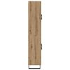 vidaXL Haut Armoire 2 pcs Ch&ecirc;ne artisanal Bois Agglom&eacute;r&eacute; et Verre