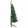 vidaXL Arbre de Noël artificiel d'angle Vert 120 cm PVC et métal