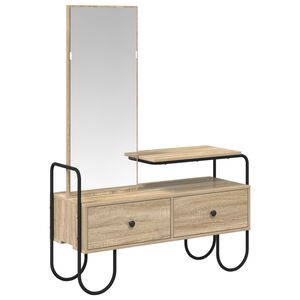 vidaXL Table de Toilette avec tiroir Ch&ecirc;ne Sonoma Bois d'ing&eacute;nierie