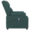 vidaXL Fauteuil inclinable &eacute;lectrique Vert fonc&eacute; Tissu