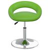 vidaXL Chaises pivotantes &agrave; manger lot de 4 vert similicuir