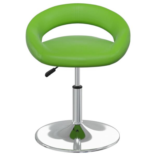 vidaXL Chaises pivotantes &agrave; manger lot de 4 vert similicuir