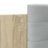 vidaXL Cadre de lit avec LED sans matelas ch&ecirc;ne sonoma 140x190 cm