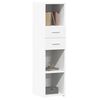 vidaXL Buffet haut blanc 30x42,5x124 cm bois d'ing&eacute;nierie