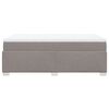 vidaXL Sommier &agrave; lattes de lit avec matelas taupe 120x190 cm tissu